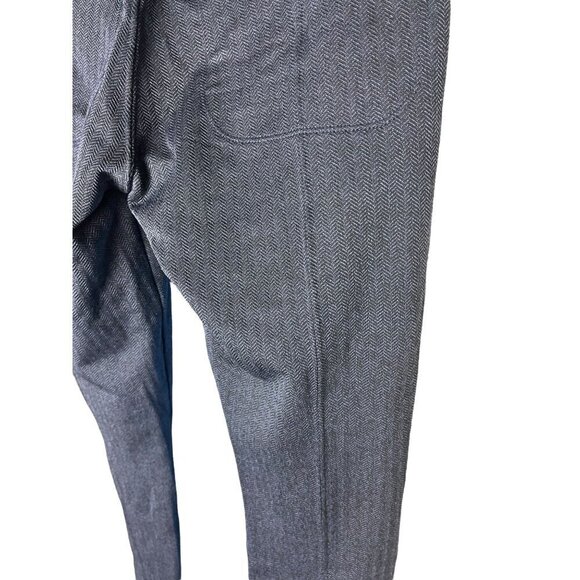 Athleta Women's S Delancy Herringbone Tight Gray Black‎ Work Pant Stretchy - Picture 6 of 6